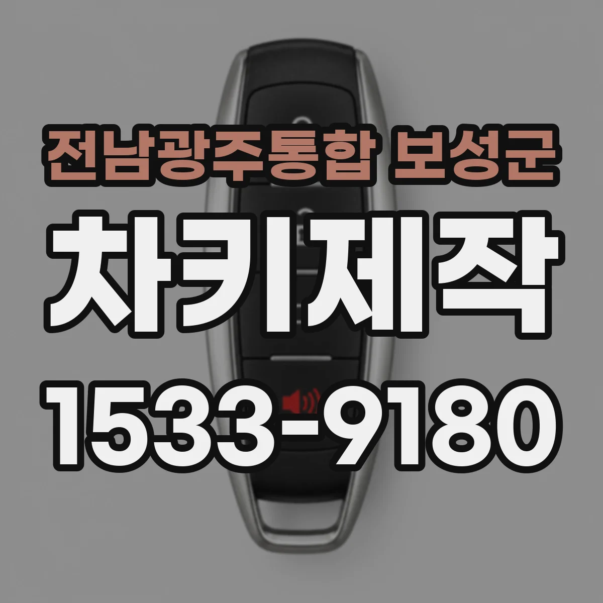전남광주통합 보성군 차키제작