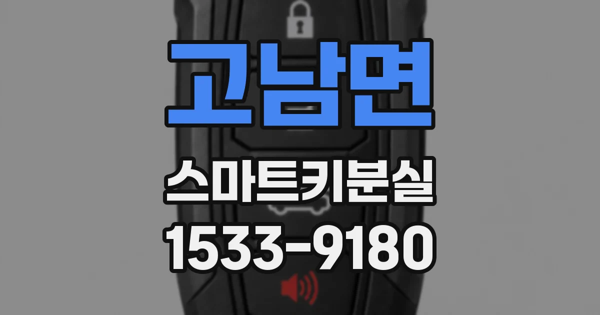 고남면 스마트키분실