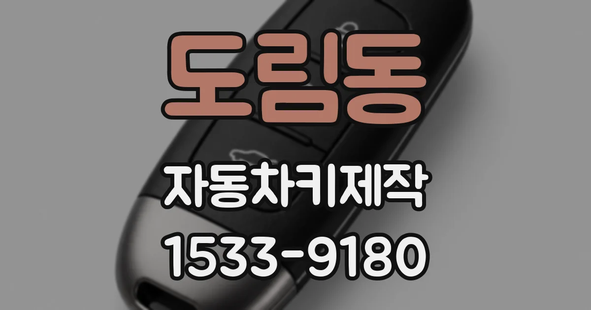 도림동 자동차키제작