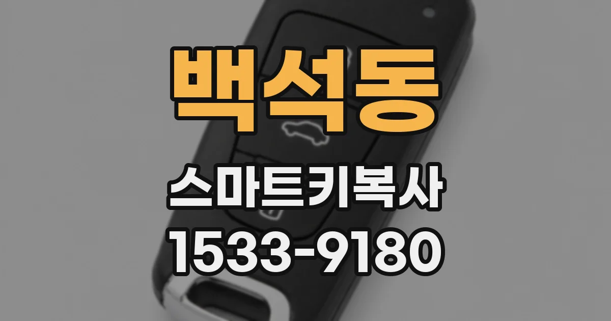 백석동 스마트키복사