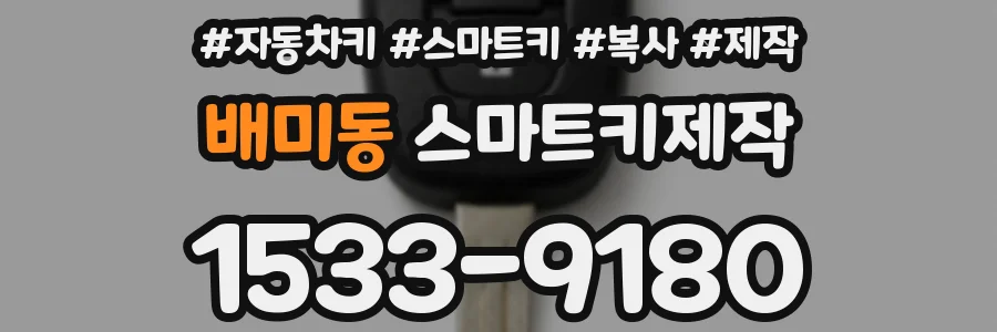 배미동 스마트키제작
