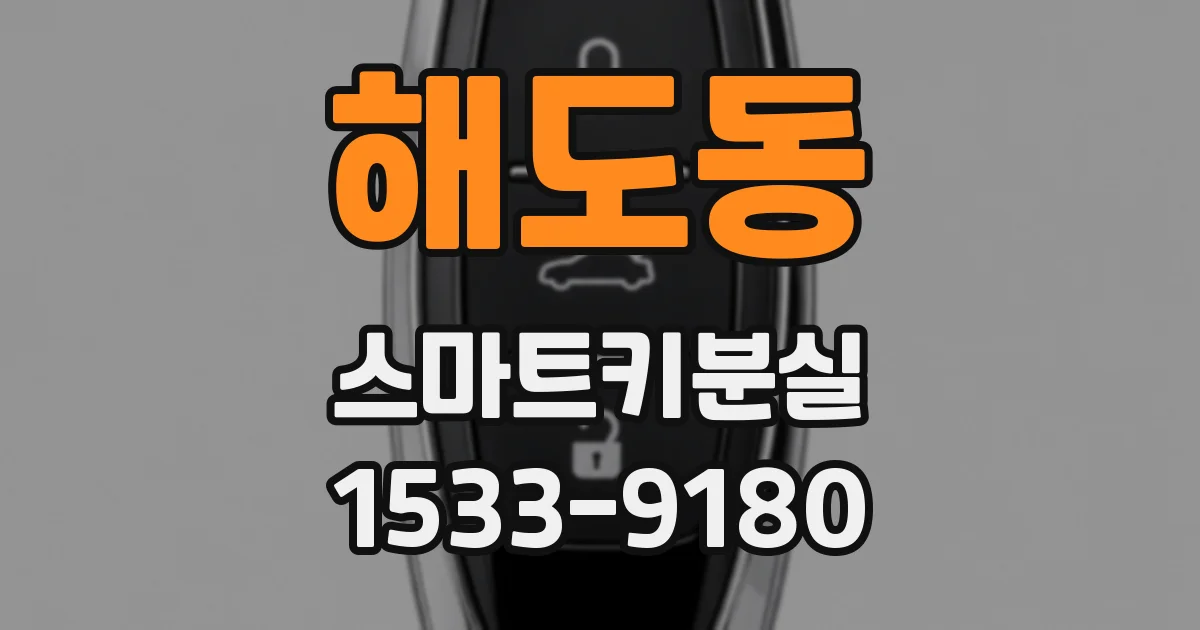 해도동 스마트키분실