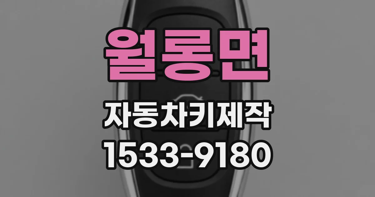 월롱면 자동차키제작