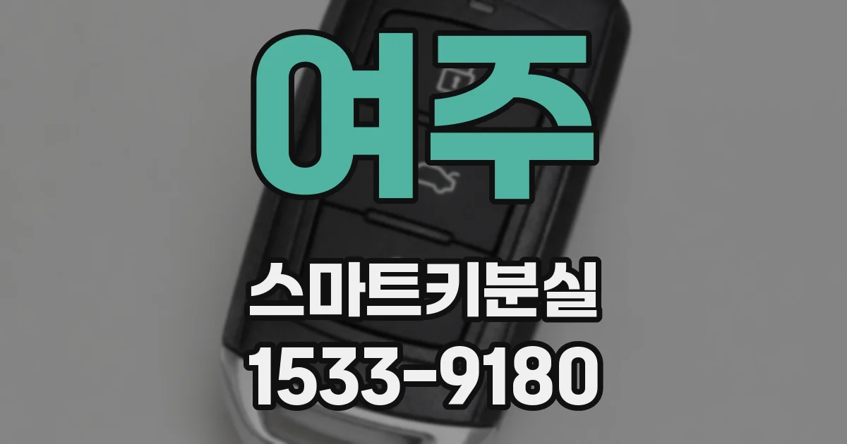 여주 스마트키분실