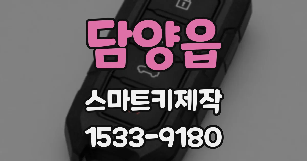 담양읍 스마트키제작