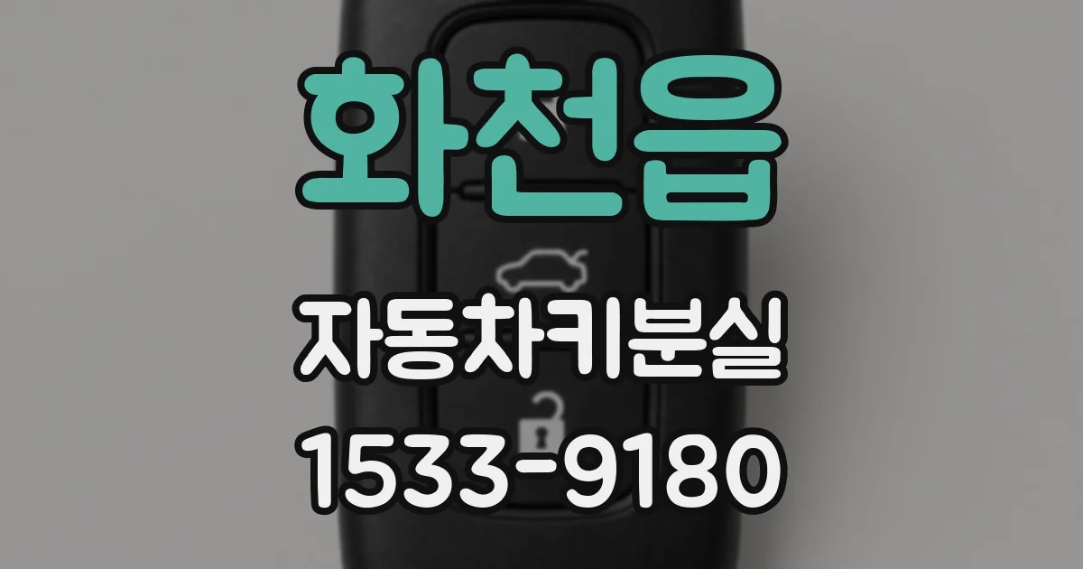 화천읍 자동차키분실