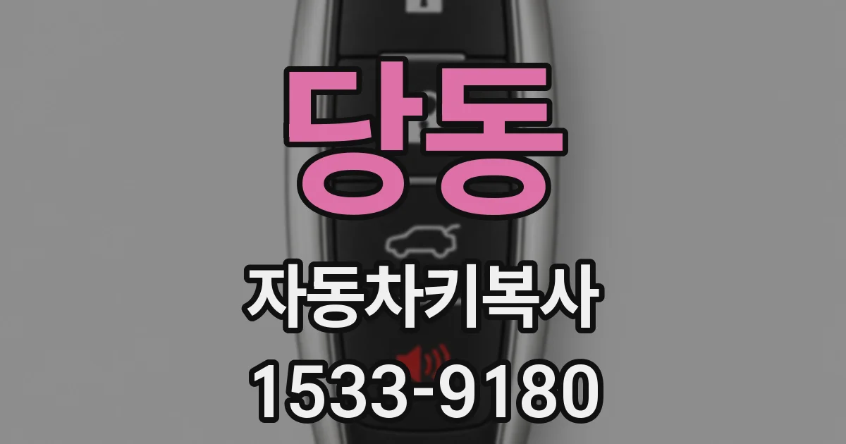 당동 자동차키복사