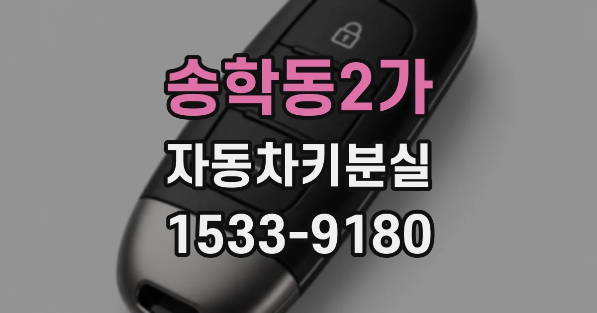 송학동2가 자동차키분실