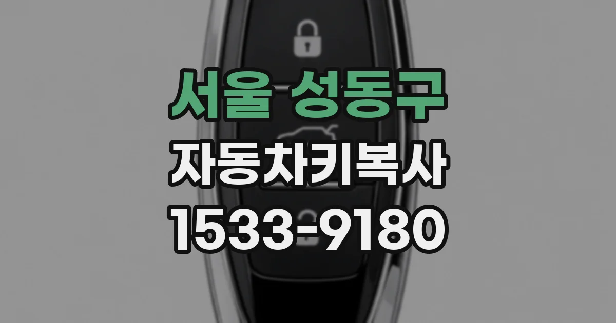 서울 성동구 자동차키복사