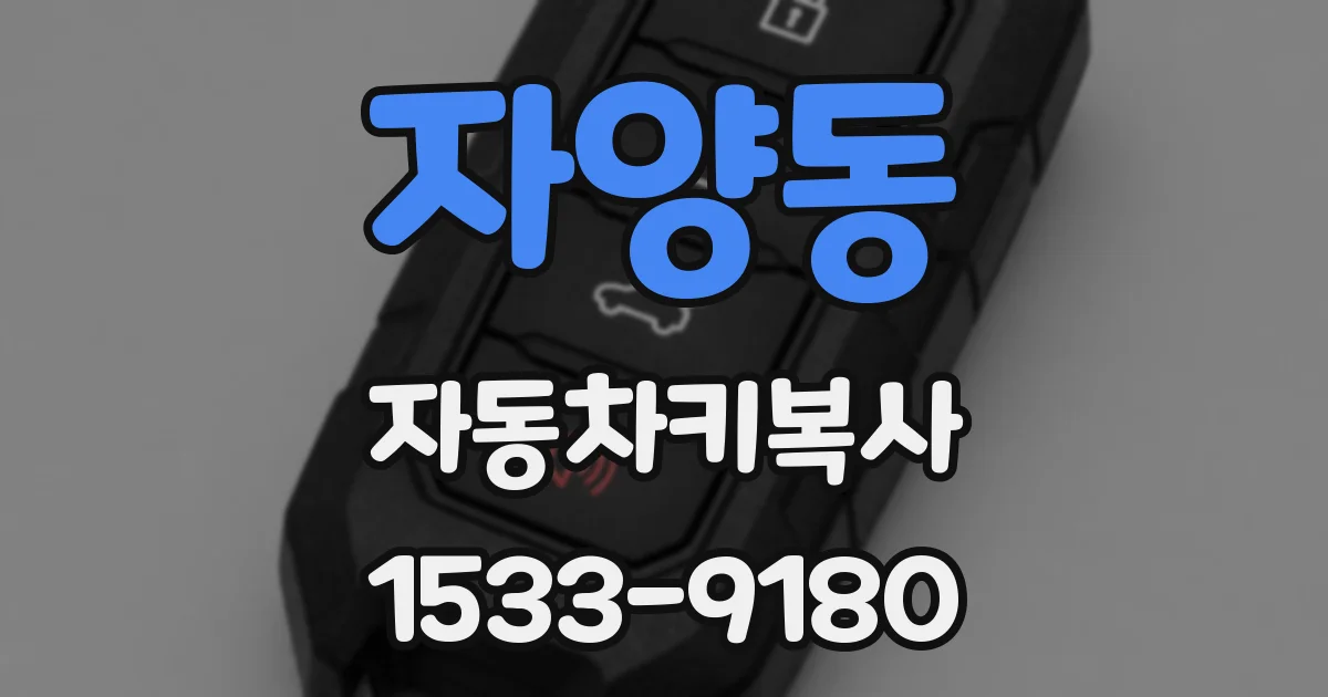 자양동 자동차키복사