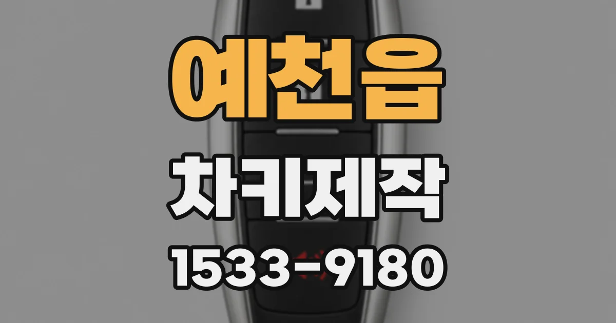 예천읍 차키제작