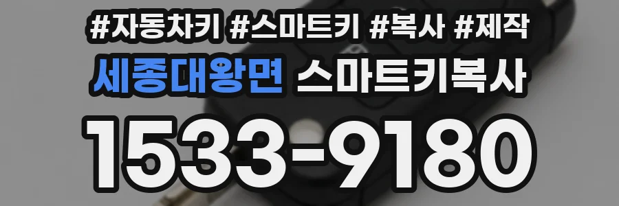세종대왕면 스마트키복사