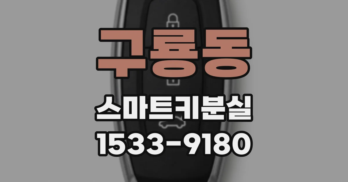구룡동 스마트키분실