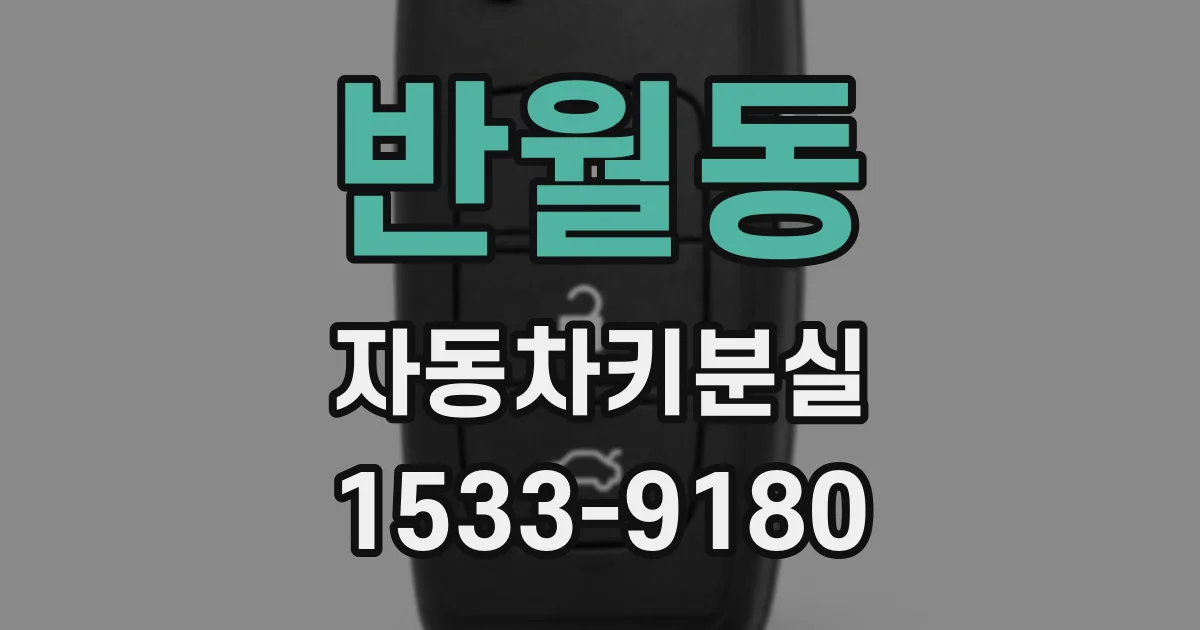 반월동 자동차키분실