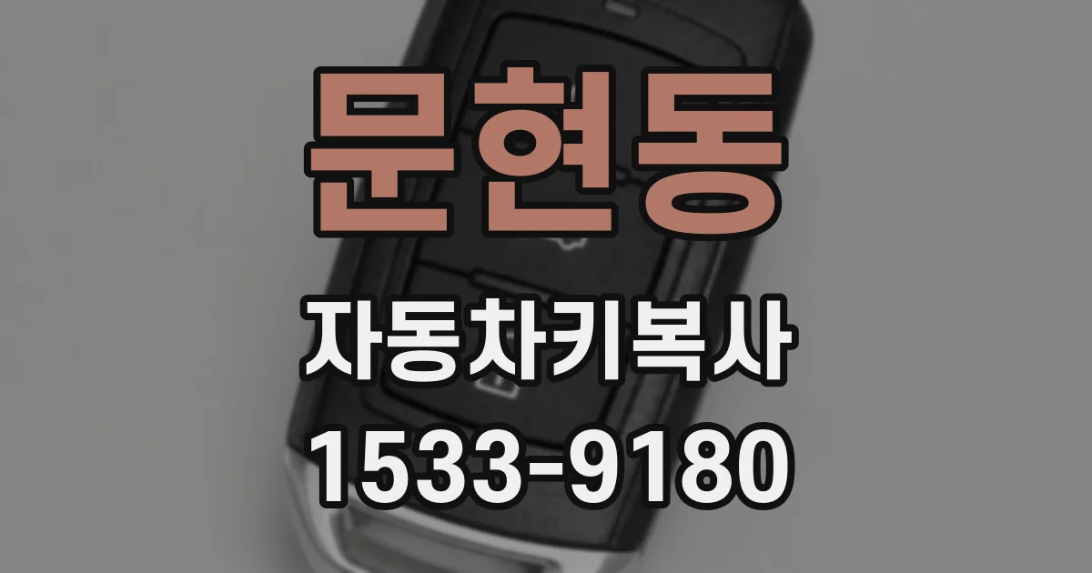 문현동 자동차키복사