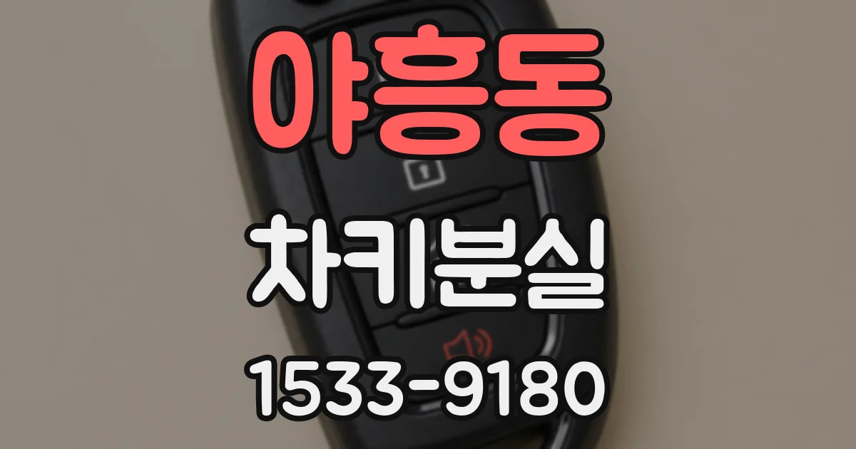 야흥동 차키분실