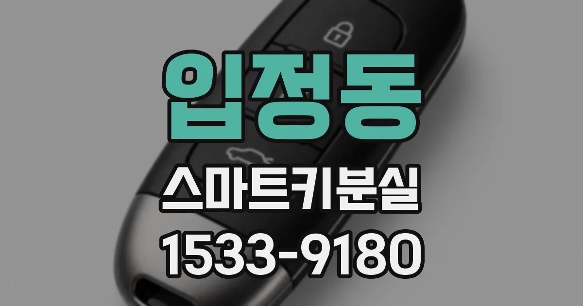 입정동 스마트키분실