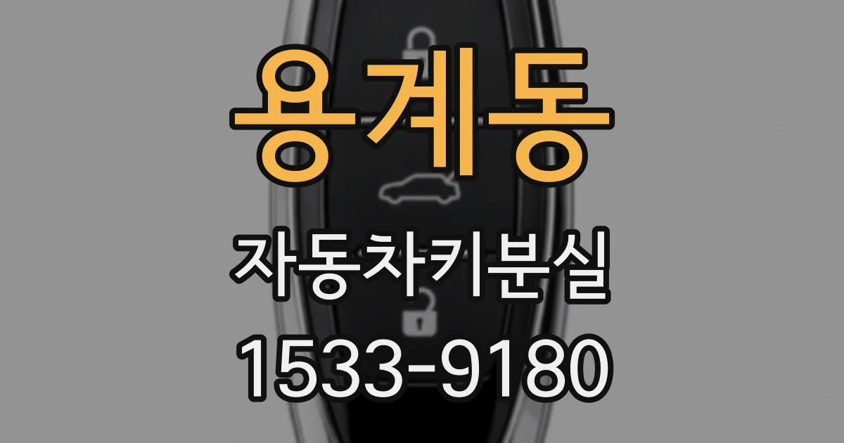 용계동 자동차키분실
