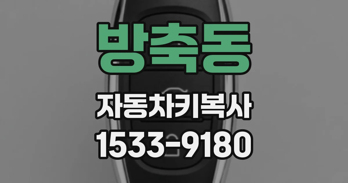 방축동 자동차키복사