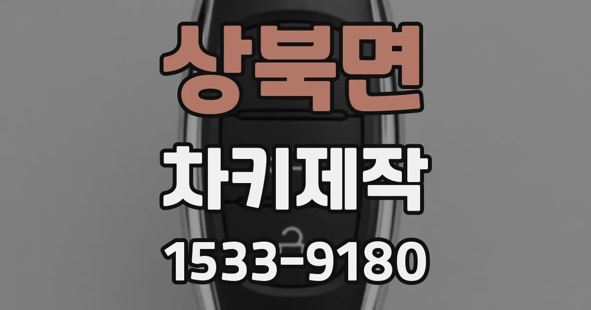 상북면 차키제작