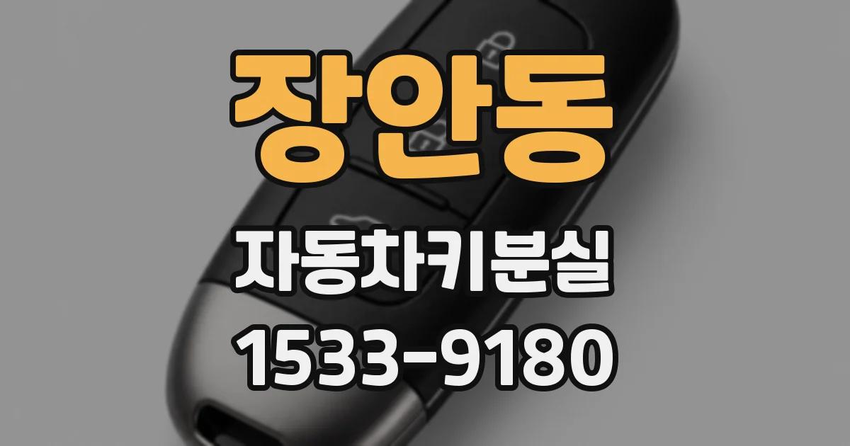 장안동 자동차키분실