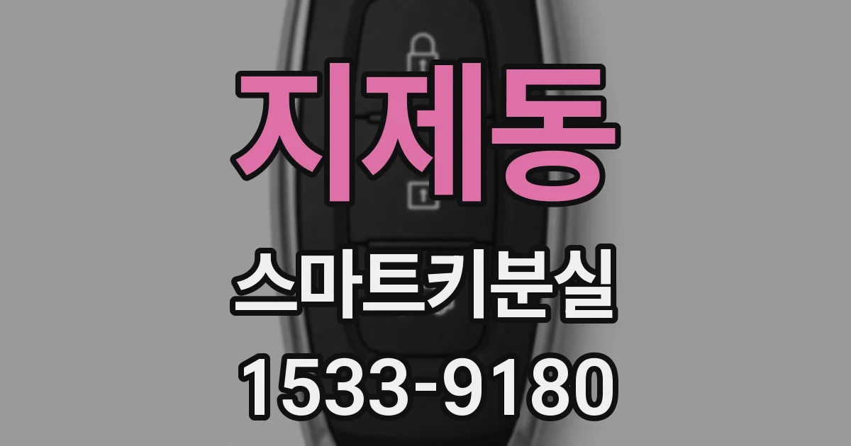 지제동 스마트키분실