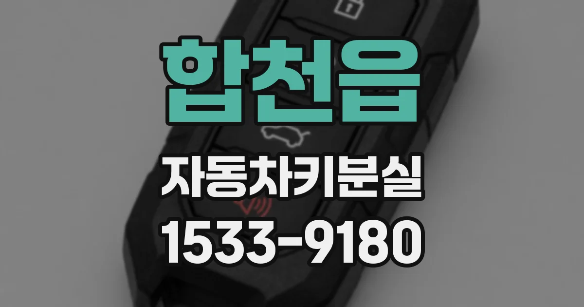 합천읍 자동차키분실