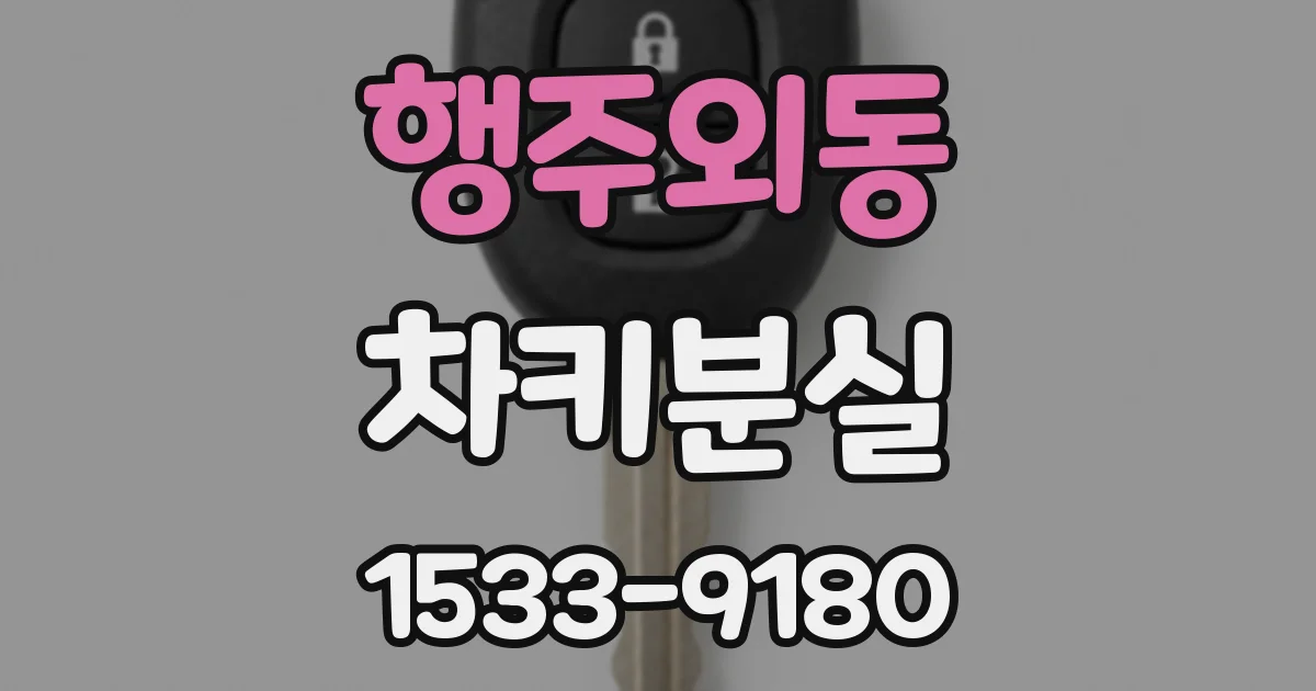 행주외동 차키분실