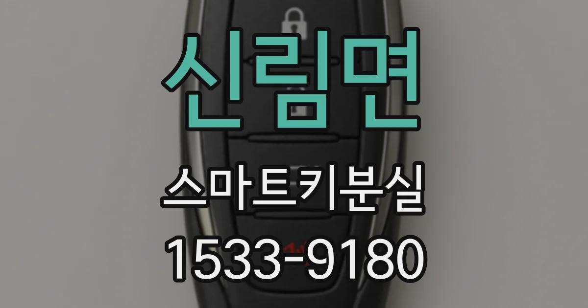신림면 스마트키분실