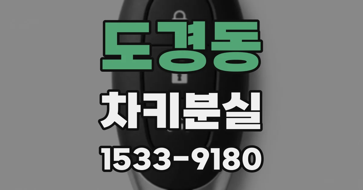 도경동 차키분실