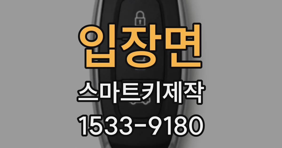 입장면 스마트키제작