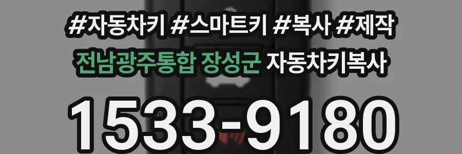 전남광주통합 장성군 자동차키복사