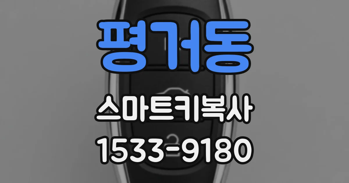 평거동 스마트키복사