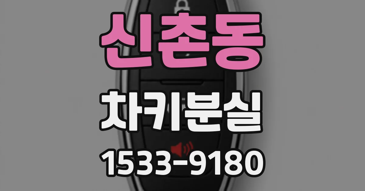 신촌동 차키분실