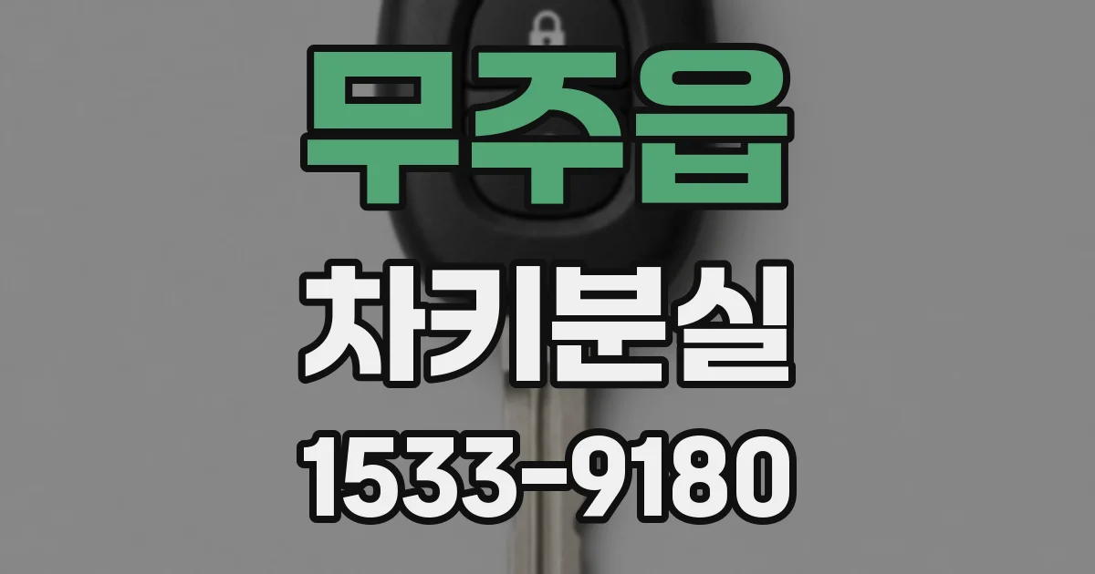 무주읍 차키분실