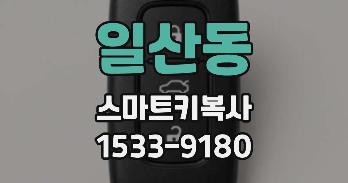 일산동 스마트키복사