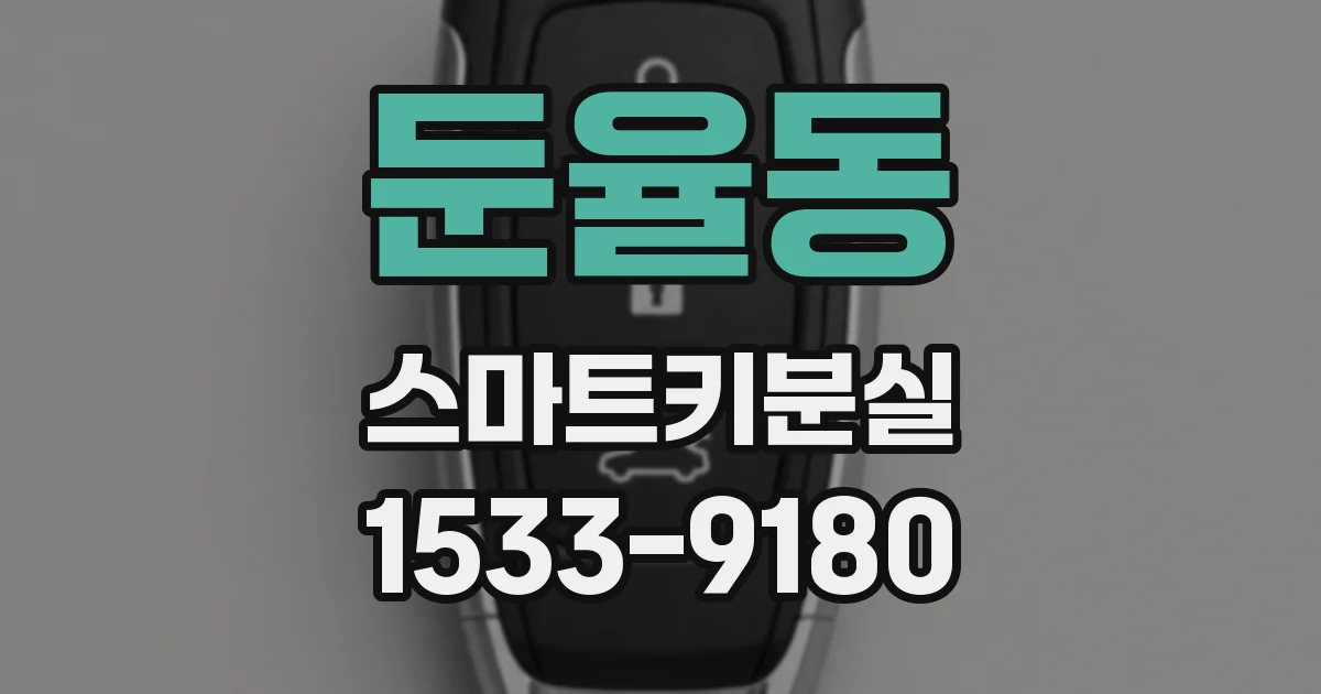 둔율동 스마트키분실