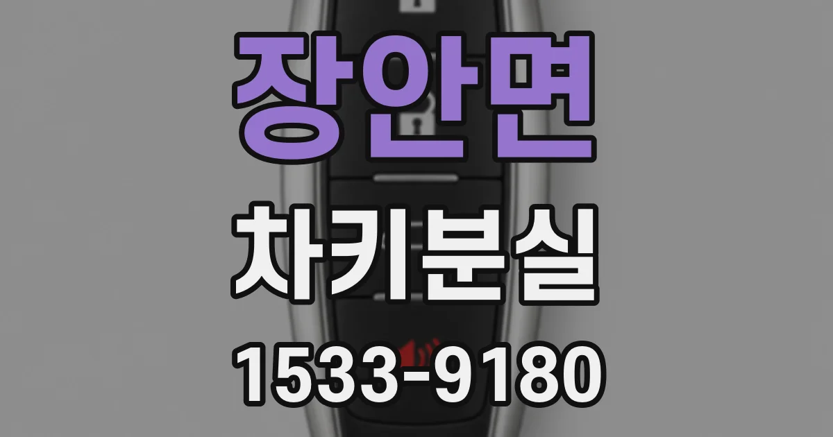 장안면 차키분실