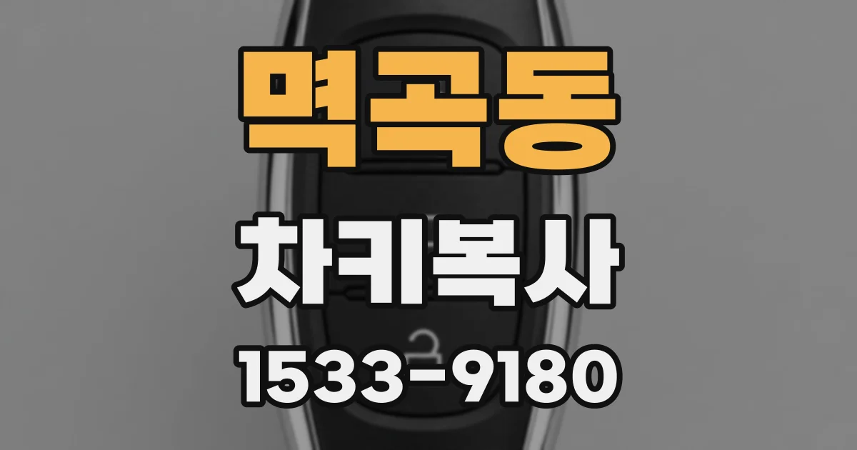 멱곡동 차키복사