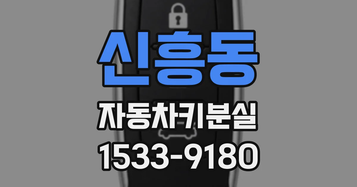 신흥동 자동차키분실