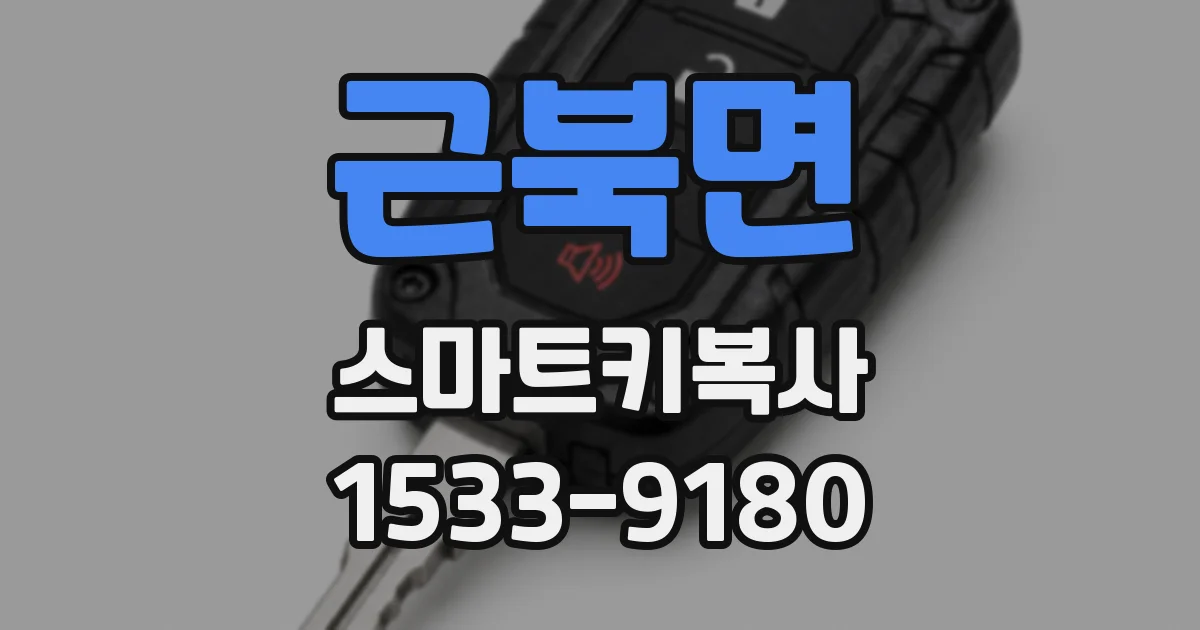 근북면 스마트키복사