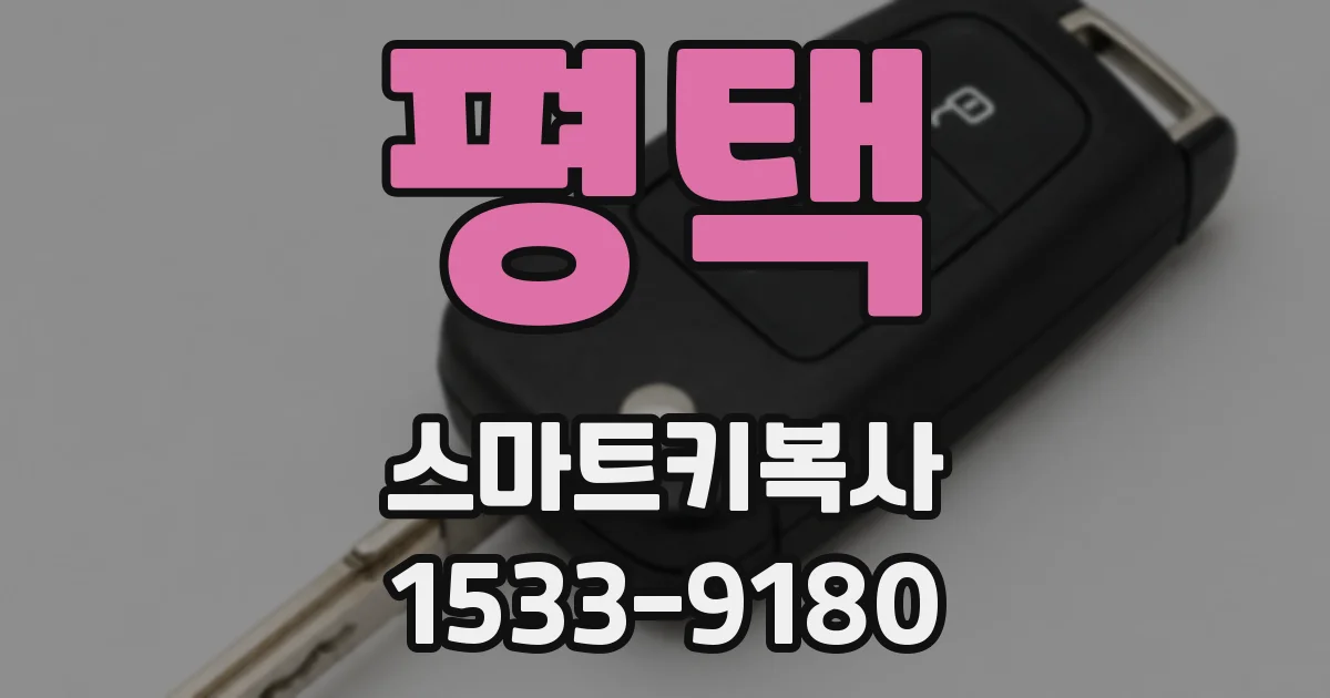 평택 스마트키복사
