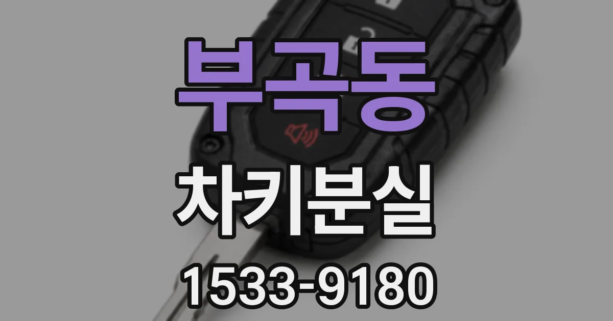 부곡동 차키분실
