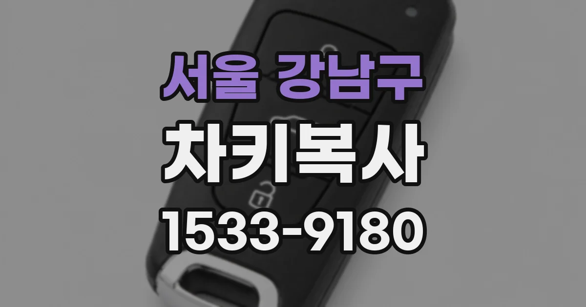 서울 강남구 차키복사