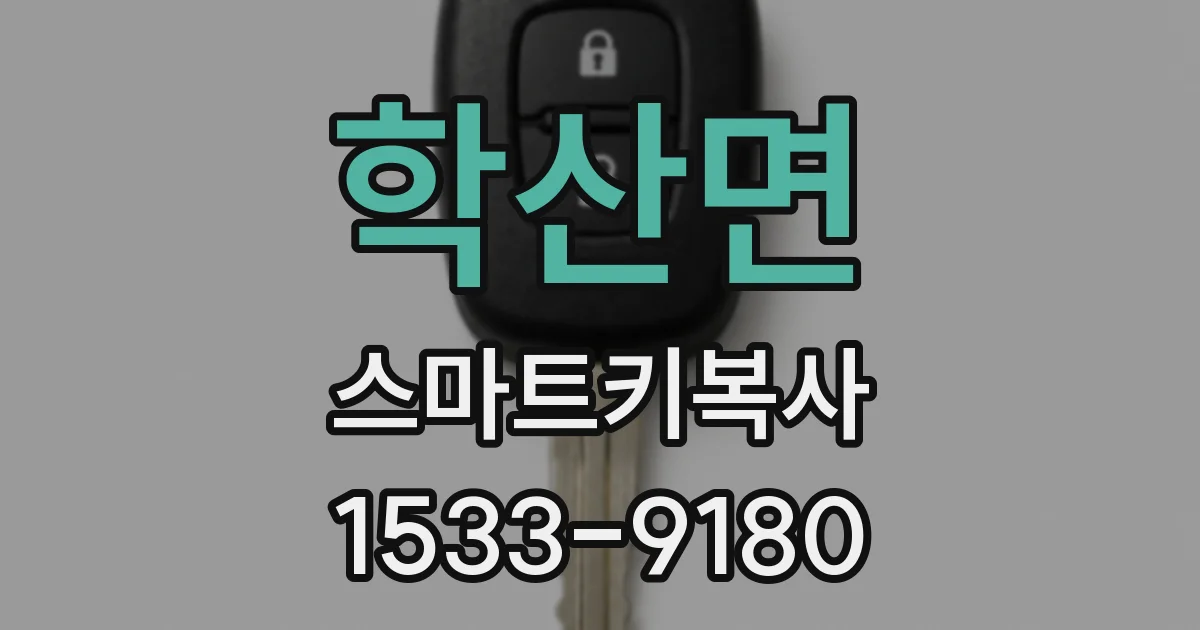 학산면 스마트키복사