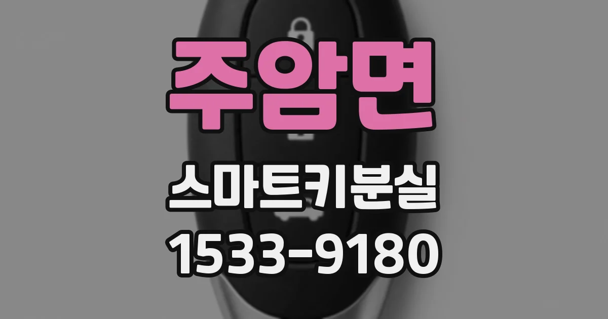 주암면 스마트키분실