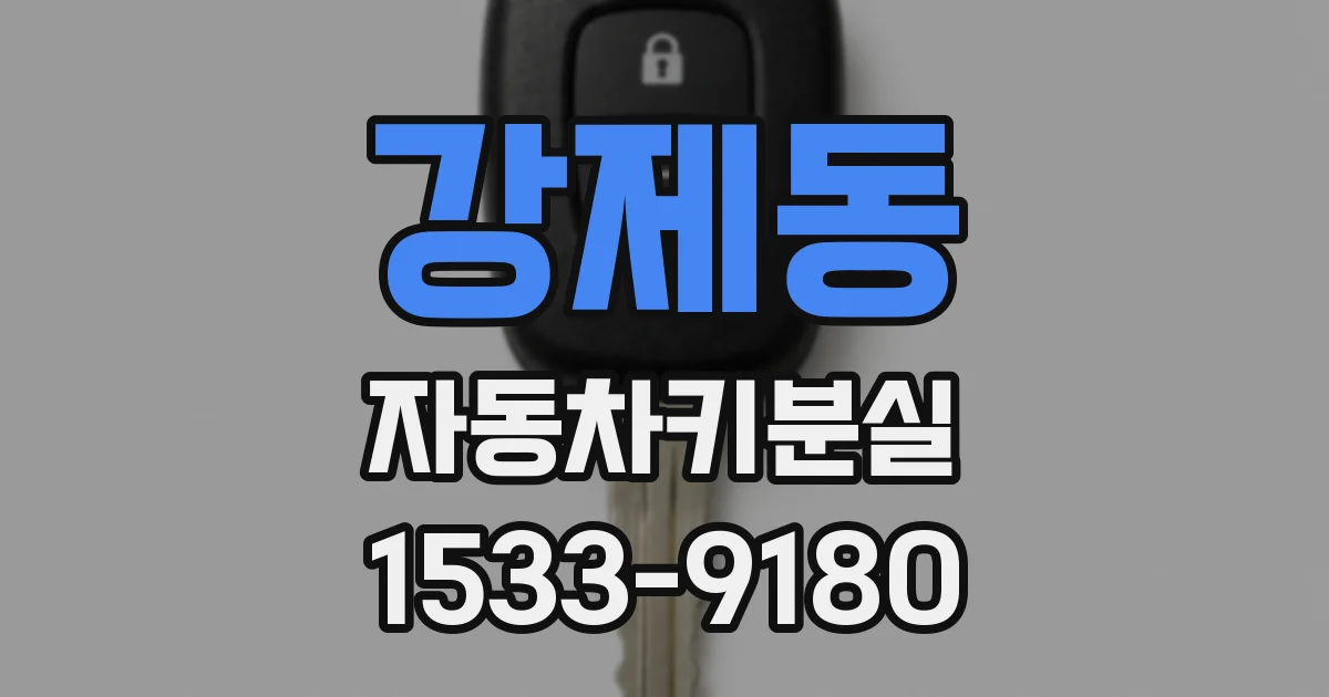 강제동 자동차키분실
