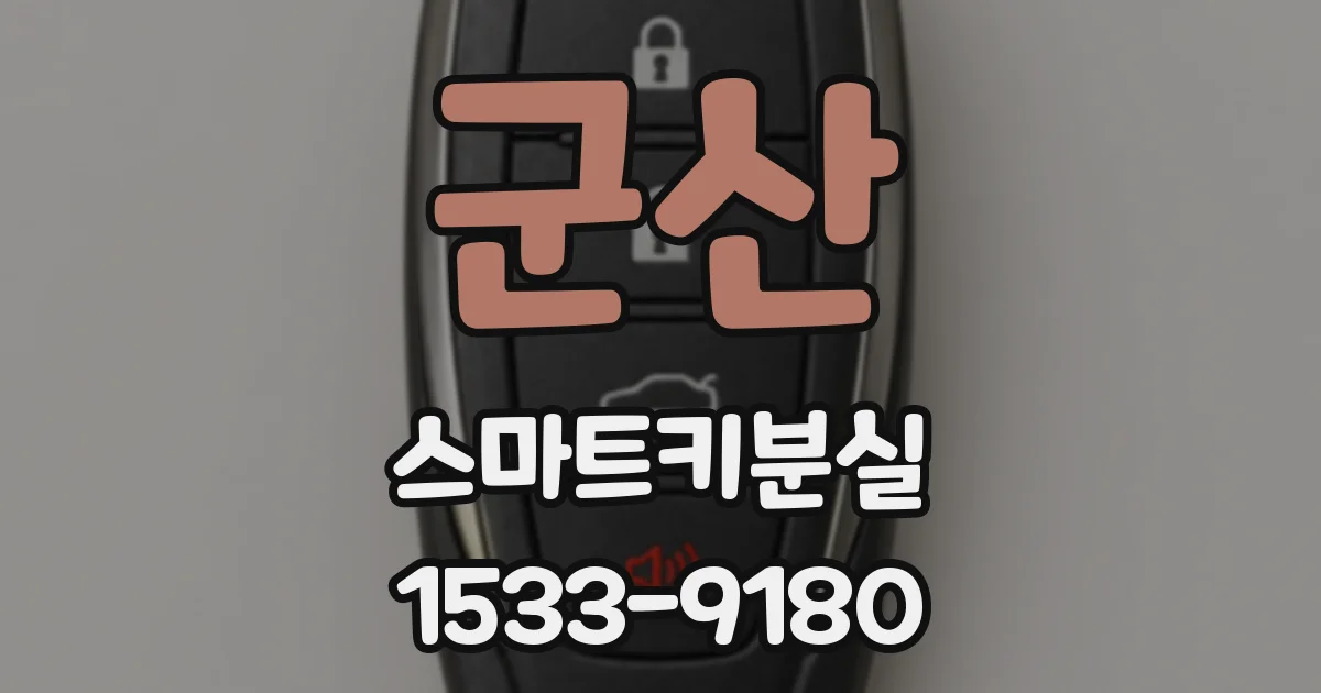 군산 스마트키분실