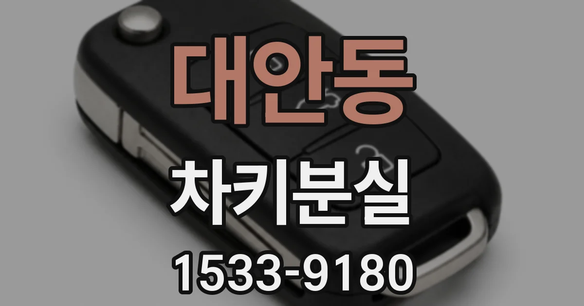 대안동 차키분실