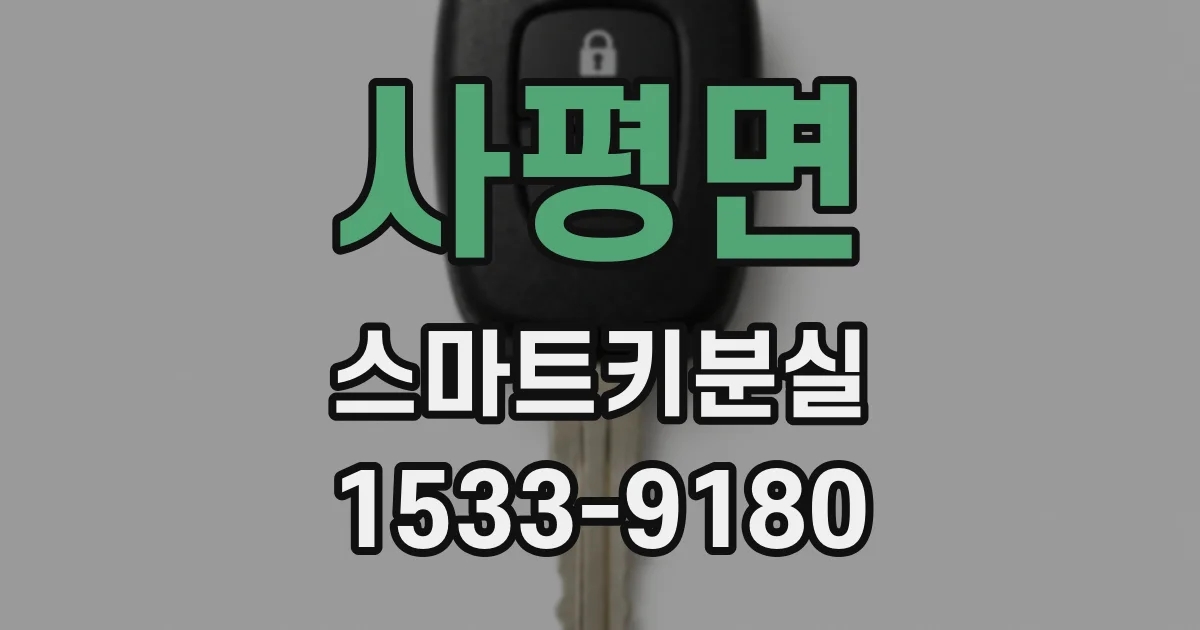 사평면 스마트키분실